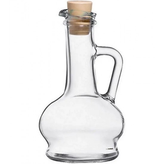 Garrafa 260ml Para Azeite Ou Vinagre Em Vidro E Rolha Sintética Pasabahce